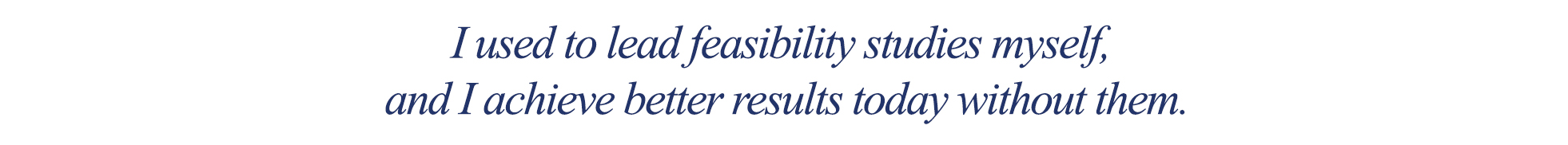 MGRU Joanne Oppelt No More Feasibility Studies